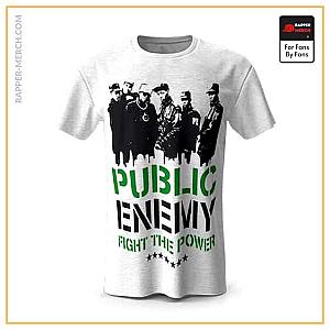 Public Enemy T-shirts - Public Enemy Fight The Power Art White Shirt RM0710