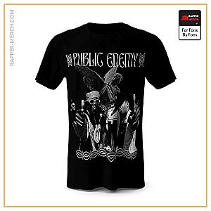 Public Enemy T-shirts - Public Enemy Angel Statue Monochrome Art Tees RM0710