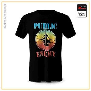 Public Enemy T-shirts - Hip Hop Group Public Enemy Colored Logo Shirt RM0710