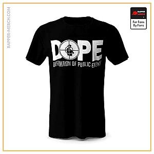 Public Enemy T-shirts - DOPE Definition Of Public Enemy Black T-shirt RM0710