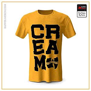 Wu-Tang Clan T-shirts - Wu-Tang Clan C.R.E.A.M. Typographic Art T-Shirt RM0410