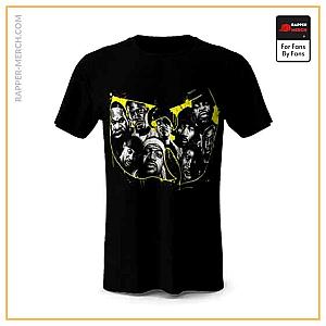 Wu-Tang Clan T-shirts - Wu-Tang Clan Members Abstract Logo Art T-Shirt RM0410