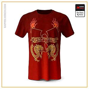 Wu-Tang Clan T-shirts - Chinese Dragon Wu-Tang Clan Flame Art Tees RM0410