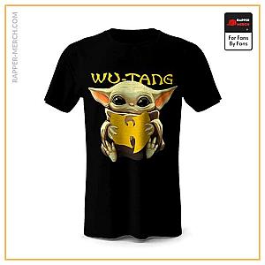 Wu-Tang Clan T-shirts - Baby Yoda Holding Wu-Tang Clan Logo Shirt RM0410