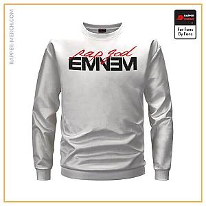 Eminem Sweatshirts - Rap God Eminem Back View Typographic Art Dope Sweatshirt RM0310