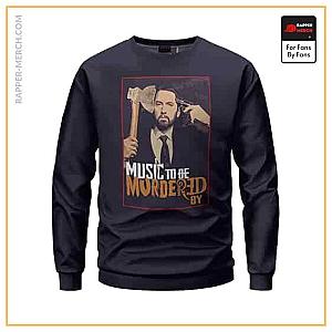 Eminem Sweatshirts - Music To Be Murdered By Eminem Portrait Badass Sweatshirt RM0310