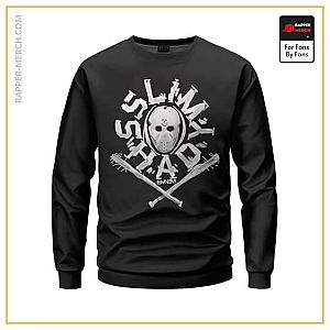 Eminem Sweatshirts - Slim Shady Hockey Mask And Baseball Bat Icon Sweatshirt RM0310