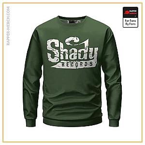 Eminem Sweatshirts - Shady Records American Record Label Green Eminem Sweatshirt RM0310