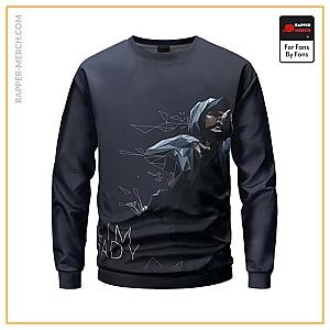 Eminem Sweatshirts - Slim Shady Abstract Geometric Art Cool Eminem Sweatshirt RM0310