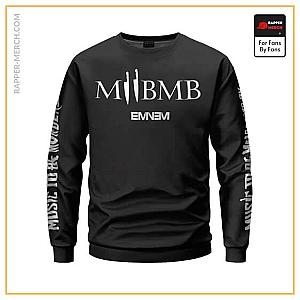 Eminem Sweatshirts - MTBMB Eminem's Eleventh Studio Album Black Sweatshirt RM0310