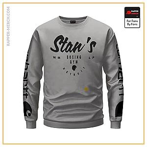 Eminem Sweatshirts - Marshall Mathers Stan's Boxing Gym Logo Gray Sweatshirt RM0310