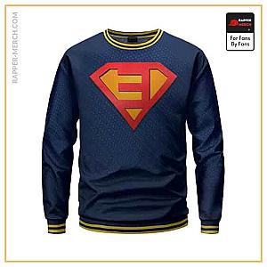 Eminem Sweatshirts - Rap Icon Eminem Superman Logo Cool Crewneck Sweatshirt RM0310