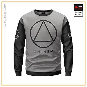 Eminem Sweatshirts - Eminem Portrait &amp; Sobriety Circle Triangle Epic Sweatshirt RM0310