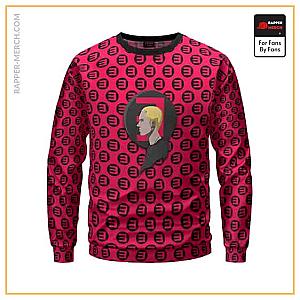 Eminem Sweatshirts - American Rapper Eminem Side View Cartoon Logo Art Sweatshirt RM0310