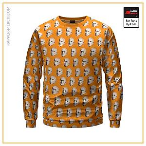 Eminem Sweatshirts - Eminem Head Pattern Slim Shady Yellow Crewneck Sweater RM0310