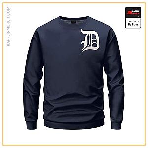 Eminem Sweatshirts - Rap Icon Eminem Detroit D12 Logo Navy Blue Sweatshirt RM0310