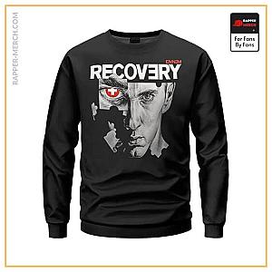 Eminem Sweatshirts - Eminem Album Recovery Jigsaw Puzzle Art Dope Sweatshirt RM0310