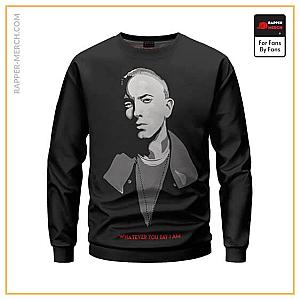 Eminem Sweatshirts - Whatever You Say I Am Eminem Monochrome Crewneck Sweater RM0310