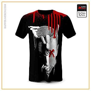 Eminem T-shirts - Eminem Iconic Devil Horn Pose Paint Drip Shirt RM0310