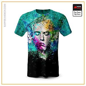 Eminem T-shirts - Rap Icon Eminem Abstract Oil Pastel Art Shirt RM0310