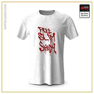 Eminem T-shirts - Free Slim Shady Spray Paint Typography Shirt RM0310