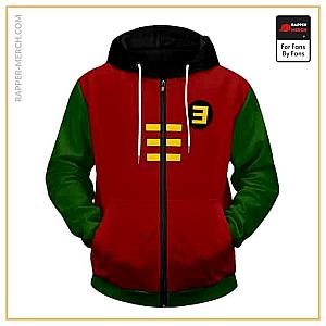 Eminem Zipped Hoodies - Eminem Robin Hood Parody Costume Zip Up Hoodie Jacket RM0310