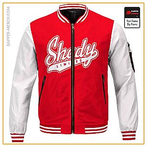 Eminem Jackets - Eminem Shady Limited 8 Mile Cool Red &amp; White Varsity Jacket RM0310