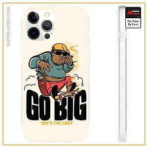 Biggie Smalls Cases - Biggie Riding Skateboard Go Big Sky's The Limit iPhone 12 Case RP0310