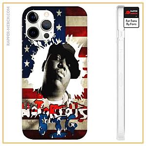 Biggie Smalls Cases - Notorious Big American Flag Awesome iPhone 12 Case RP0310