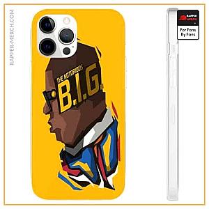 Biggie Smalls Cases - The Notorious B.I.G Minimalist Yellow iPhone 12 Fitted Case RP0310