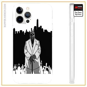 Biggie Smalls Cases - Tribute To Biggie Smalls Monochrome City View iPhone 12 Case RP0310