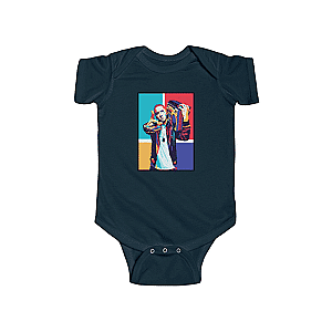 Eminem Baby Onesies - American Rapper Eminem Holding Boombox Pop Art Baby Romper RM0310