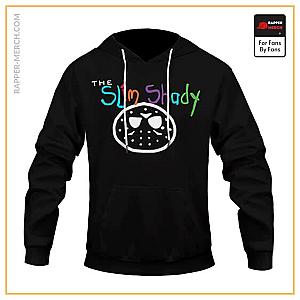 Eminem Hoodies - Eminem The Slim Shady Logo Awesome Black Pullover Hoodie RM0310