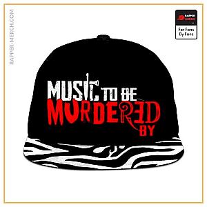 Eminem Caps - Eminem Music To Be Murdered By Zebra Print Pattern Snapback RM0310