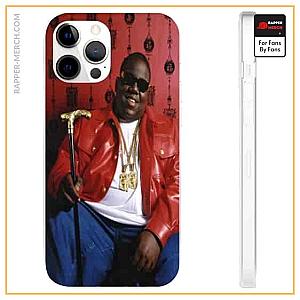 Biggie Smalls Cases - Biggie Smalls Happy Vibe Holding His Cane iPhone 12 Cover RP0310