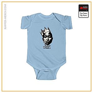 Tupac Shakur Baby Onesies - Crowned 2Pac Amaru Shakur Tribute Art Baby Toddler Onesie RM0310