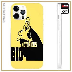 Biggie Smalls Cases - Notorious Big Minimalist Yellow iPhone 12 Fitted Cover RP0310