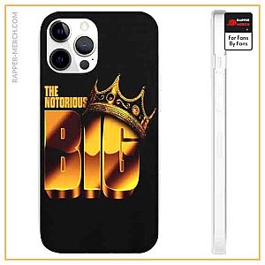 Biggie Smalls Cases - The Notorious B.I.G. Crown Golden Logo iPhone 12 Case RP0310