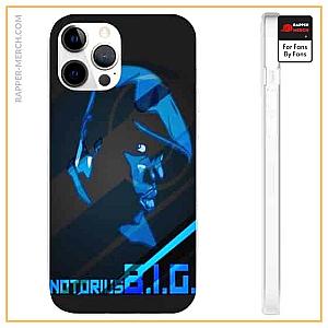 Biggie Smalls Cases - East Coast Notorious B.I.G. Blue Silhouette iPhone 12 Cover RP0310