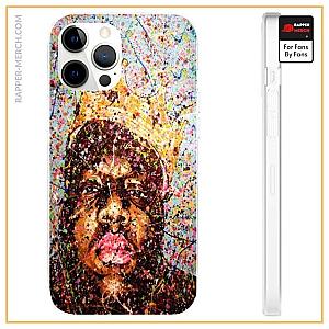 Biggie Smalls Cases - Biggie Smalls Paint Splattered Art iPhone 12 Fitted Cover RP0310