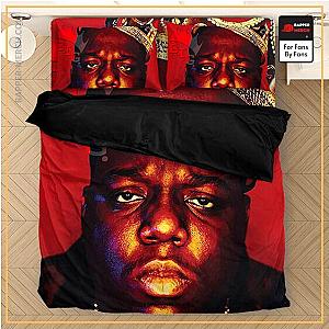 Biggie Smalls Bedding Sets - Crowned Gangsta Rapper Notorious B.I.G. Red Bedclothes RP0310