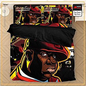 Biggie Smalls Bedding Sets - Amazing Rap Icon Biggie Smalls Fan Art Portrait Bedclothes RP0310