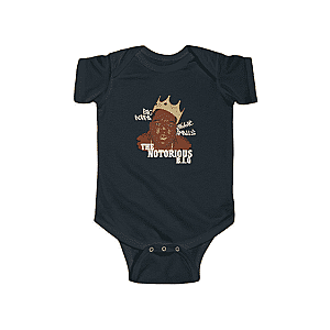 Biggie Smalls Baby Onesies - East-Coast American Rapper The Notorious BIG Cool Baby Onesie RP0310