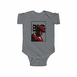 Biggie Smalls Baby Onesies - The Notorious BIG Side View Portrait Cool Infant Onesie RP0310