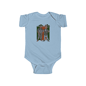 Biggie Smalls Baby Onesies - Rap Legends Biggie Smalls and 2Pac Cartoon Baby Onesie RP0310