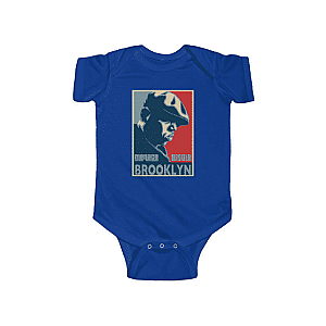 Biggie Smalls Baby Onesies - American Rapper Biggie Smalls Two-Color Portrait Baby Romper RP0310