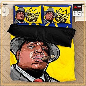 Biggie Smalls Bedding Sets - Notorious Biggie Smalls Smoking A Cigar Vibrant Bedding Set RP0310