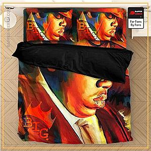 Biggie Smalls Bedding Sets - Hip Hop Rap Icon Tribute to Biggie Portrait Art Bed Linen RP0310