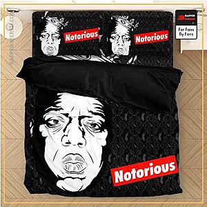 Biggie Smalls Bedding Sets - The Notorious B.I.G. Iconic Crown Black Bedding Set RP0310