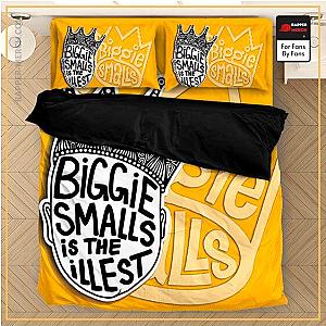 Biggie Smalls Bedding Sets - Face Crown Logo Art Biggie Smalls Is The Illest Bed Linen RP0310